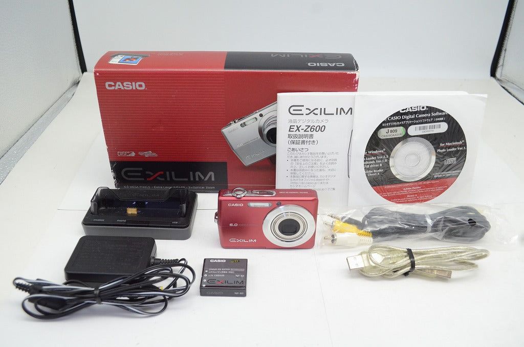 CASIO カシオ EXILIM EX-Z600 コンパクトデジタルカメラ レッド 元 250924ac