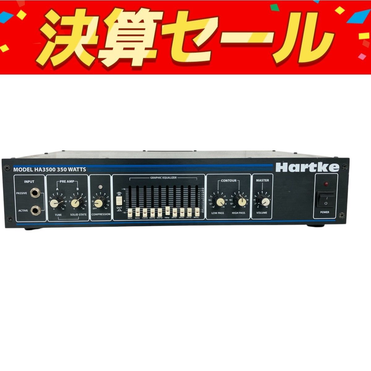 Hartke ハートキー MODEL 3500 HA3500 ベースアンプヘッド