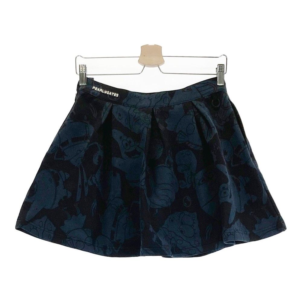 パーリーゲイツレディースチェックフレアースカートスポンジボブノート