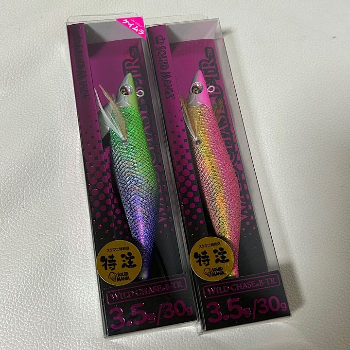 スクイッドマニア　ワイルドチェイス　B- TR 3.5号　30g レアカラー2個 スクイッドマニア ワイルドチェイス B- TR 3.5号 30g レアカラー