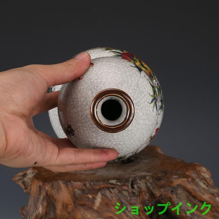 清乾隆粉彩蒔金十二支瓢簞賞瓶 景徳鎮 陶磁器 装飾品 現代工芸品 美術品 置物 大清乾隆粉彩九桃紋瓢瓶 景徳鎮 陶磁器 装飾品 現代工芸品美術品