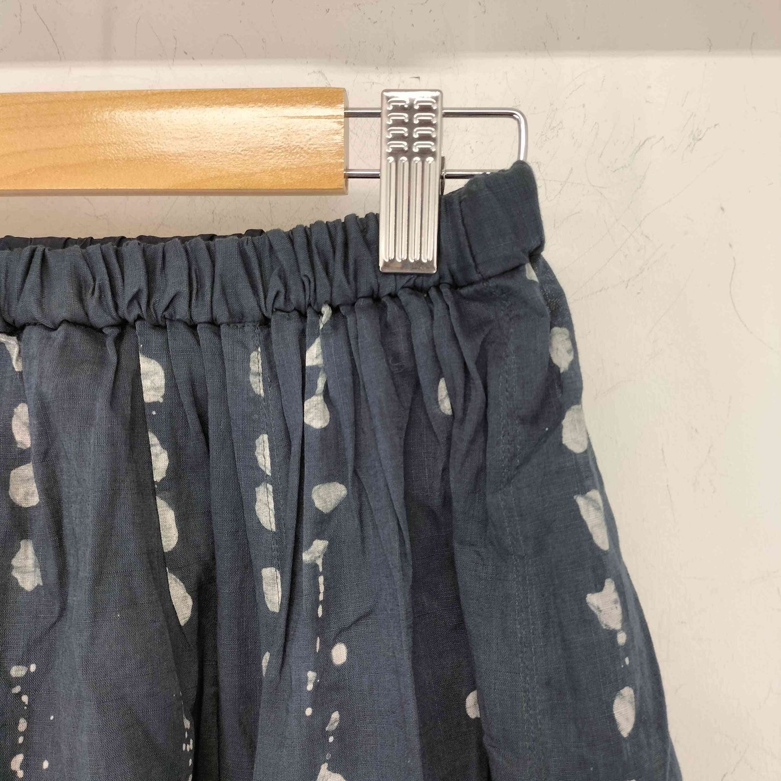 パドカレ pas de calais コットンラミースラブローン点々