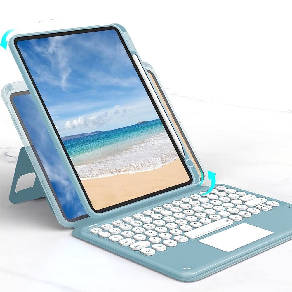 イタリアデザインでお洒落♪❤ペン収納ホルダー搭載❣iPadケース＆キーボード イタリアデザインでお洒落♪❤ペン収納ホルダー搭載❣iPadケース