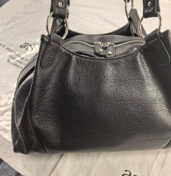 as\"on ason bag トートバッグ ショルダーバッグ　ブラック 韓国 as