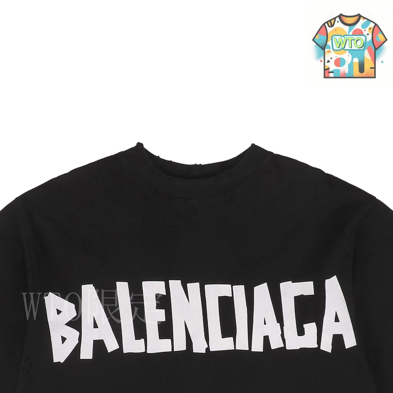今日特価】Balenciaga 23ss 灰白テーププリント T シャツ - メルカリ