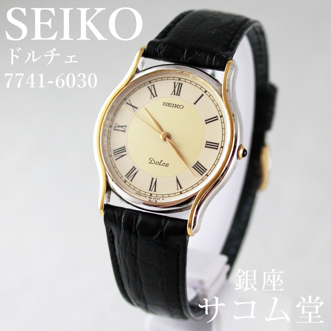 T34-2 SEIKO セイコー DOLCE ドルチェ 7741-6030 クオーツ メンズ