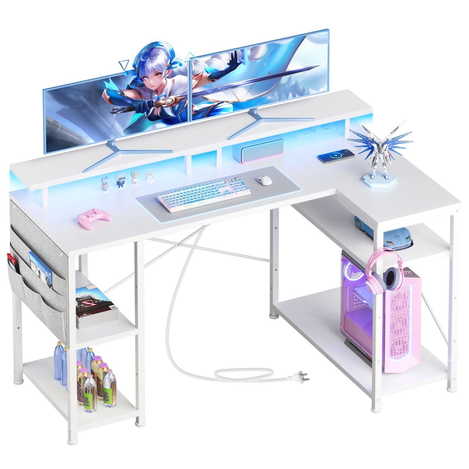 Bauhutte】 おすすめのCPUスタンド！昇降式L字デスク （BHD-670H