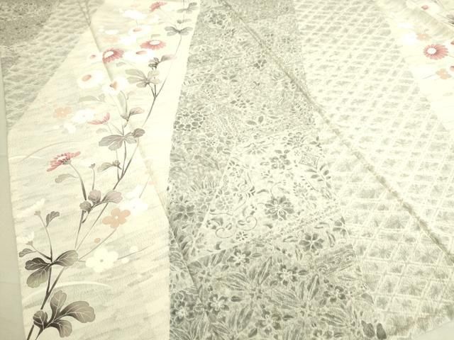 平和屋着物▽訪問着 単衣 友禅 枝花文 正絹 逸品 DAAS0496az - メルカリ