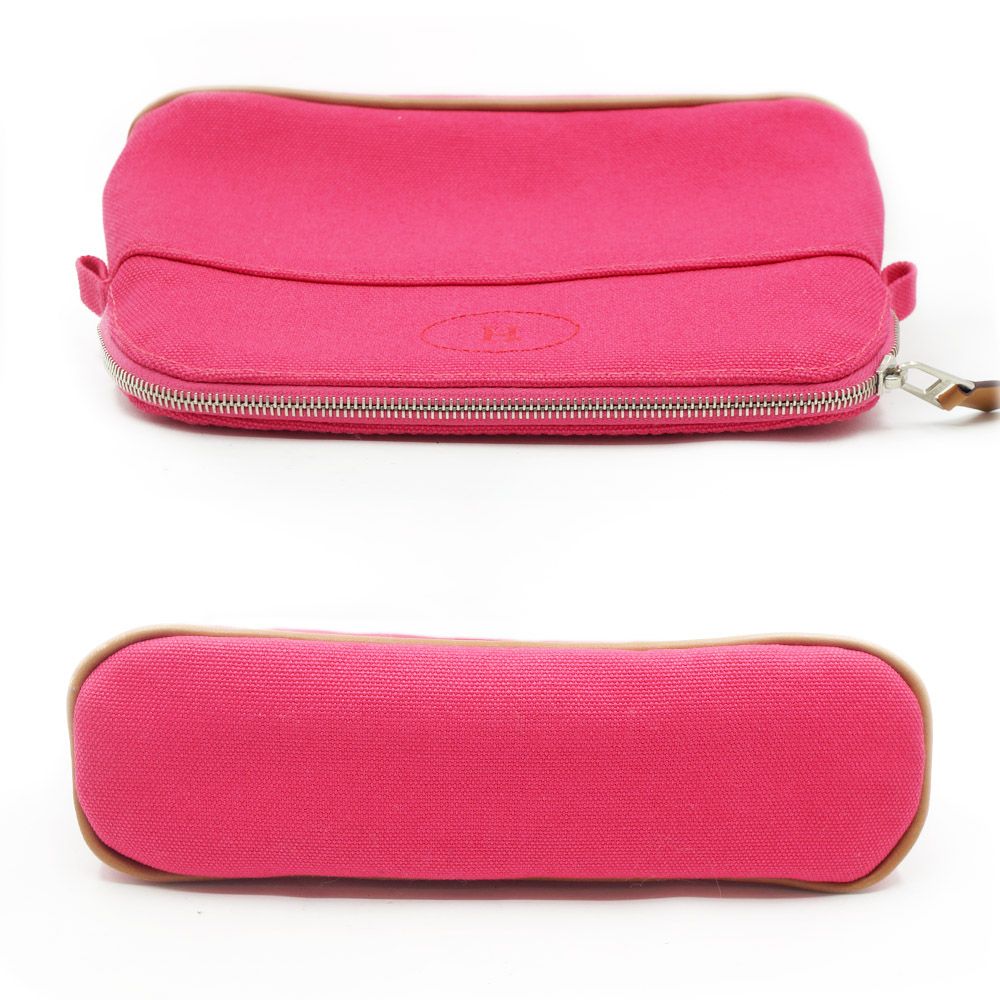 エルメス HERMES ボリードポーチ20 キャンバス ピンク 未使用