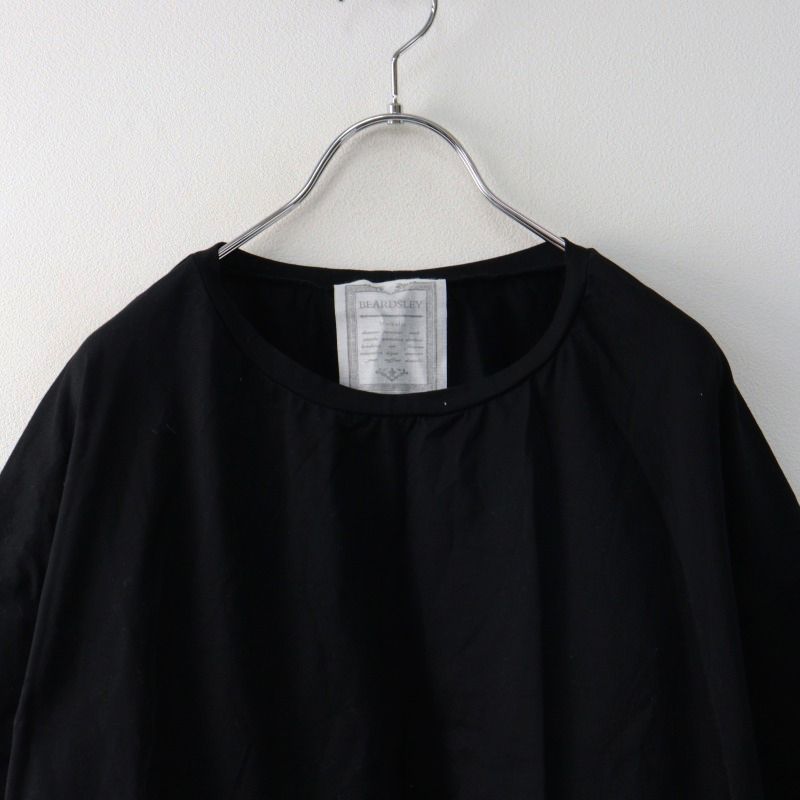 美品　2024S/S BEARDSLEY ビアズリー 袖レースカットソー 黒 美品 2024S/S BEARDSLEY ビアズリー 袖レースカットソー 黒