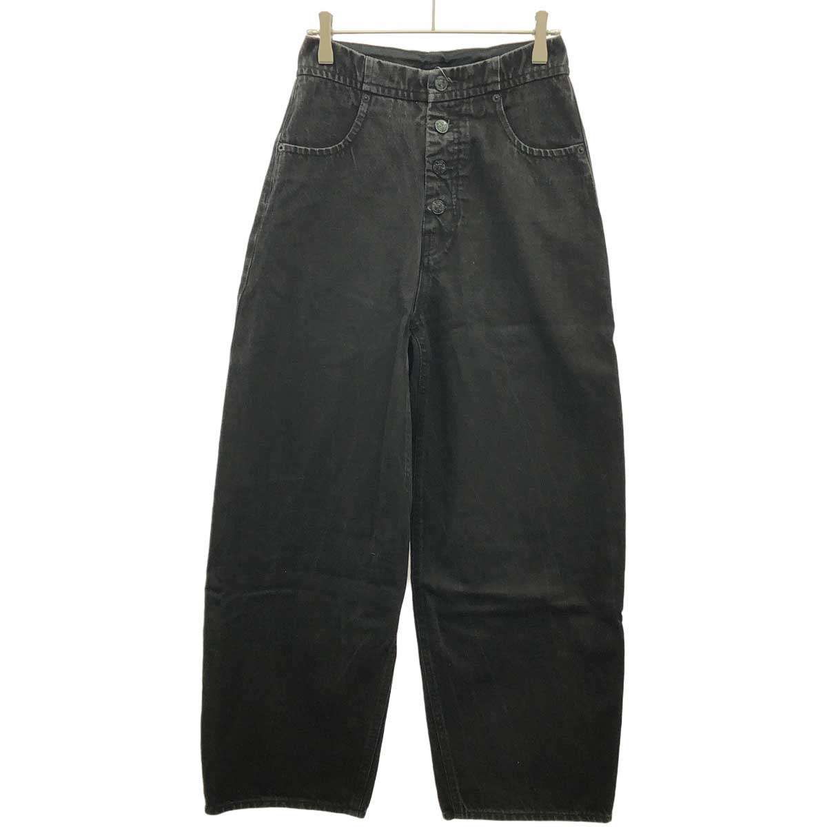 MM6 Maison Margiela エムエムシックス メゾン マルジェラ 18AW ワイドデニムパンツ S52LA0072 ブラック 40