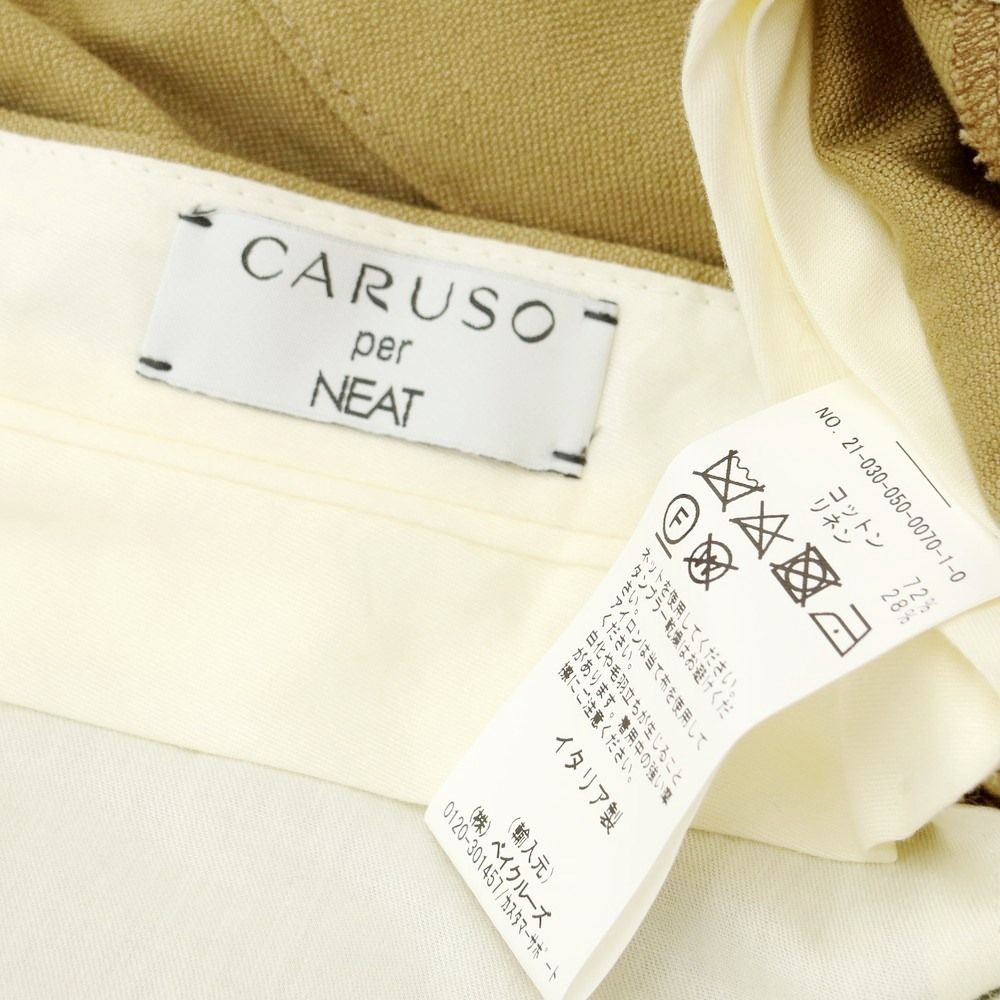 中古】【未使用】ニート NEAT レショップ別注 × CARUSO コットンリネン