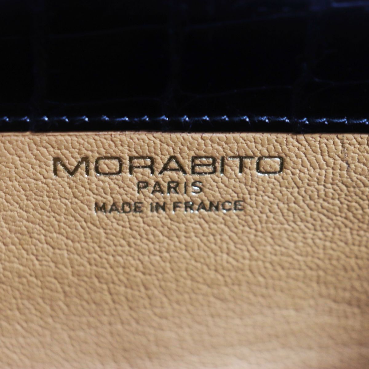 美品○MORABITO モラビト ORSAY オルセー PM クロコダイル レザー