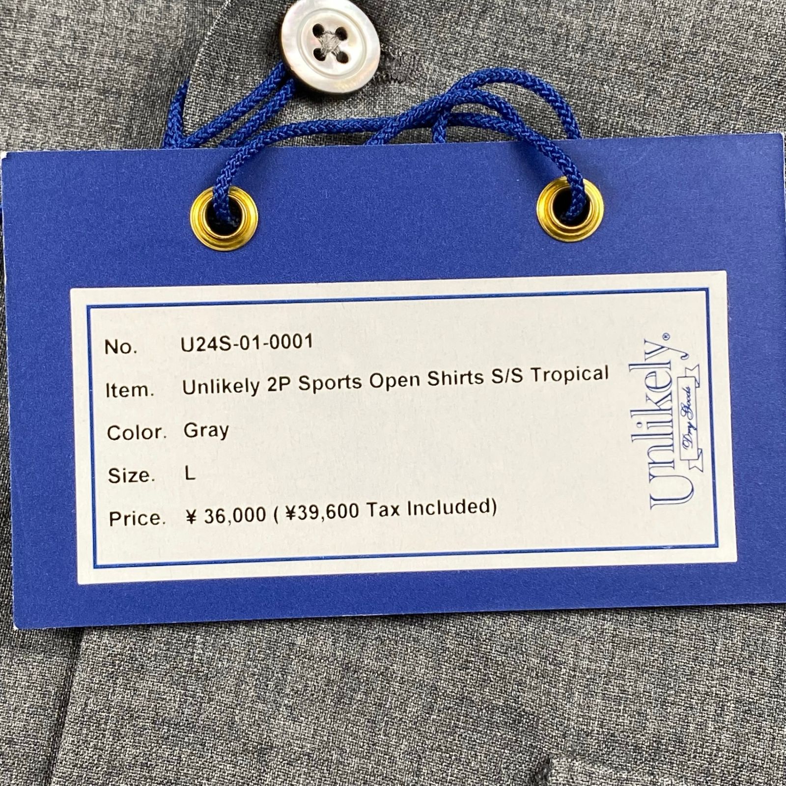 タグ付】 Unlikely アンライクリー / 2P Sports Open Shirts S/S 