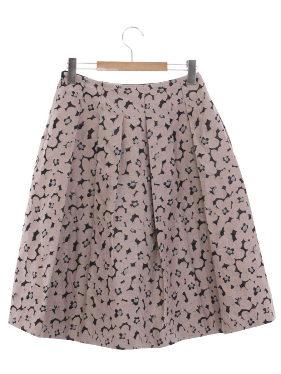 エムズグレイシー Skirt 417526 スカート 38 ピンク フラワー