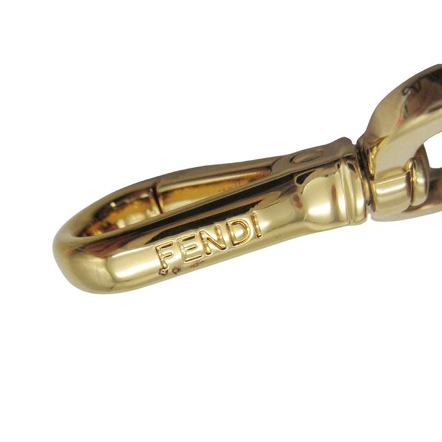 美品 フェンディ FENDI ストラップユー ロング レザー ファー  