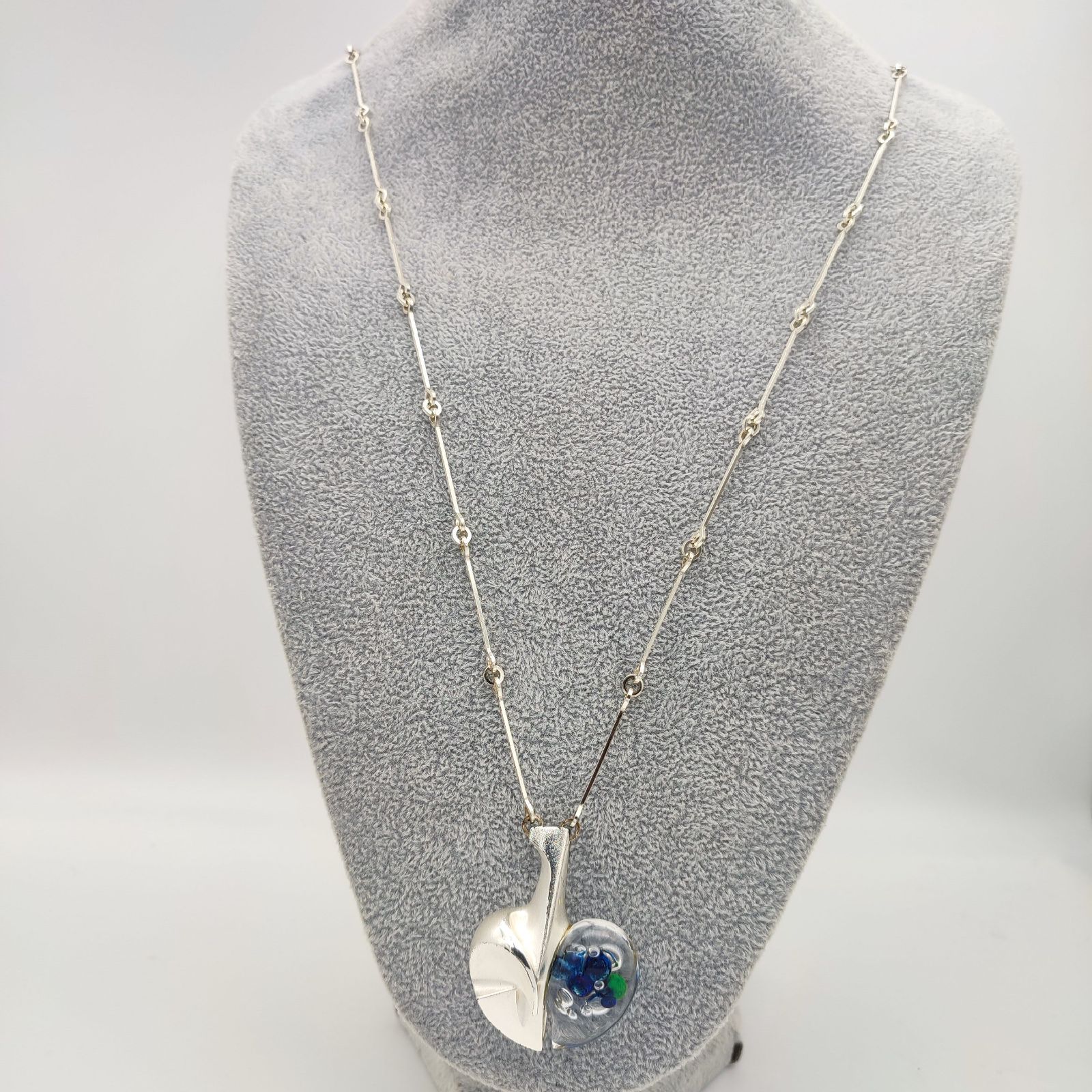 美品】LAPPONIA ラポーニア デザインネックレス シルバー925xアクリル