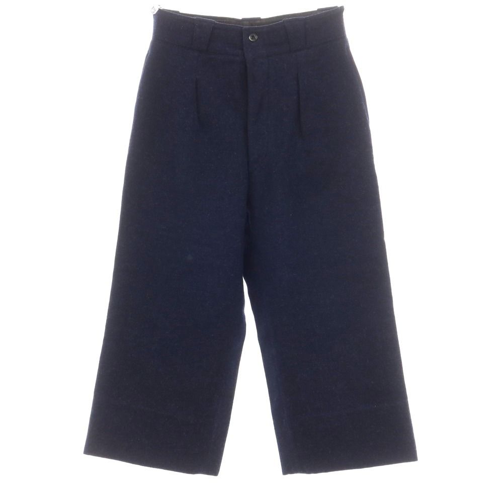 【中古】ミリタリー MILITARY FRENCH MILITARY ウール系 カジュアルスラックスパンツ ネイビー【サイズ84/XL】【メンズ】