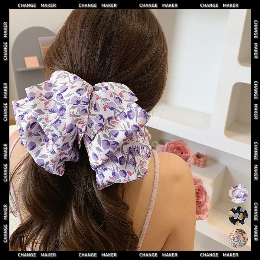 新品 鮮やか♡ ダズリン ビッグ リボン バレッタ ヘアアクセサリー