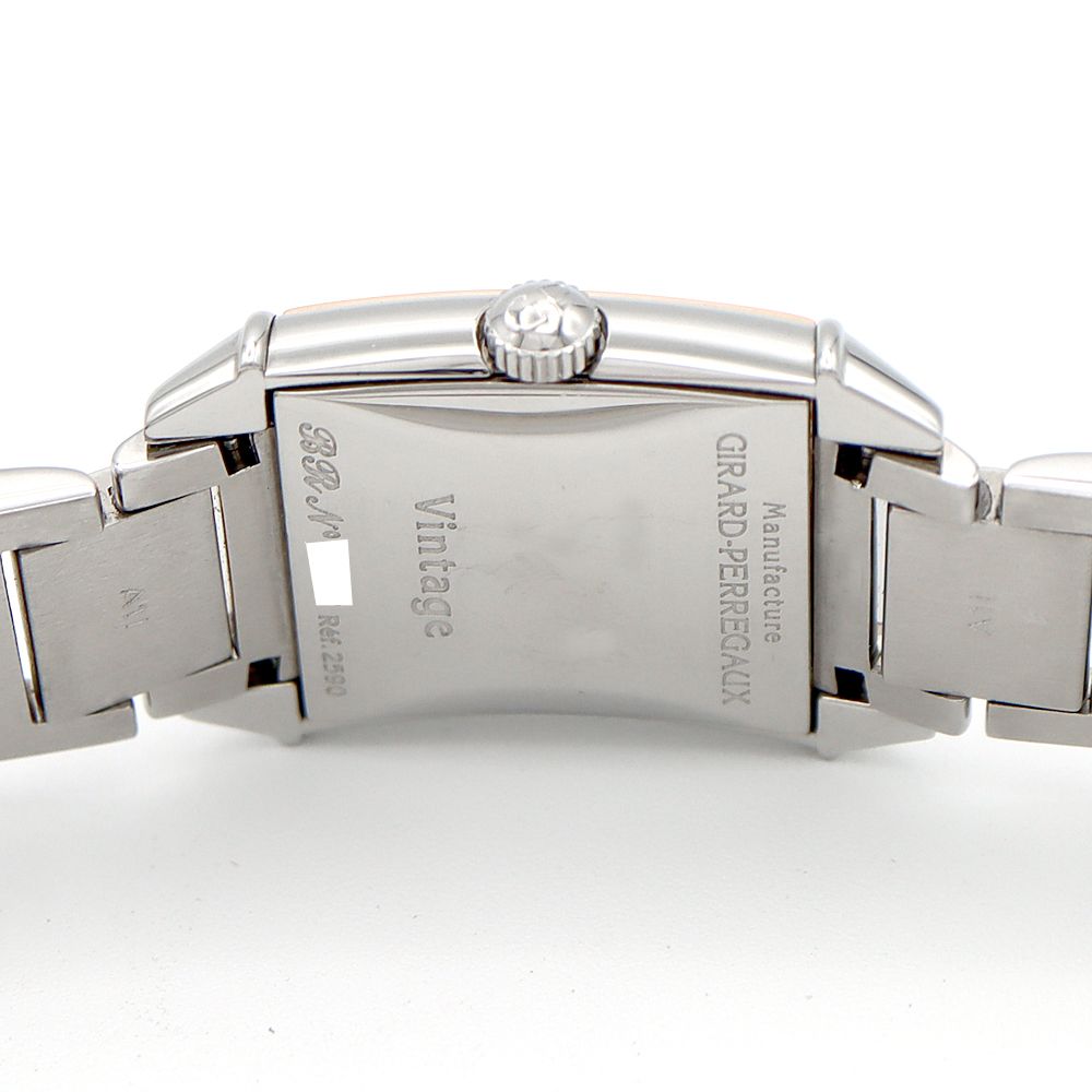 内部点検済 GIRARD PERREGAUX ジラールペルゴ 2590 シルバー K18PG  