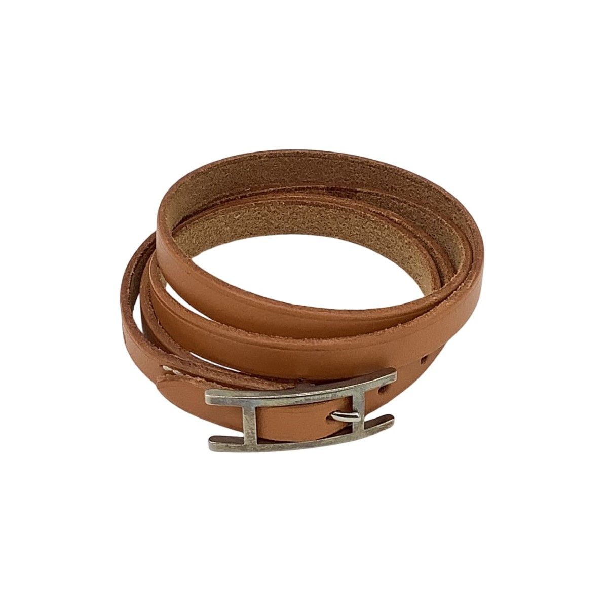 【美品】 HERMES ブレスレット レザー ブラウン HERMES エルメス ブレスレット レザー ブラウン - メルカリ