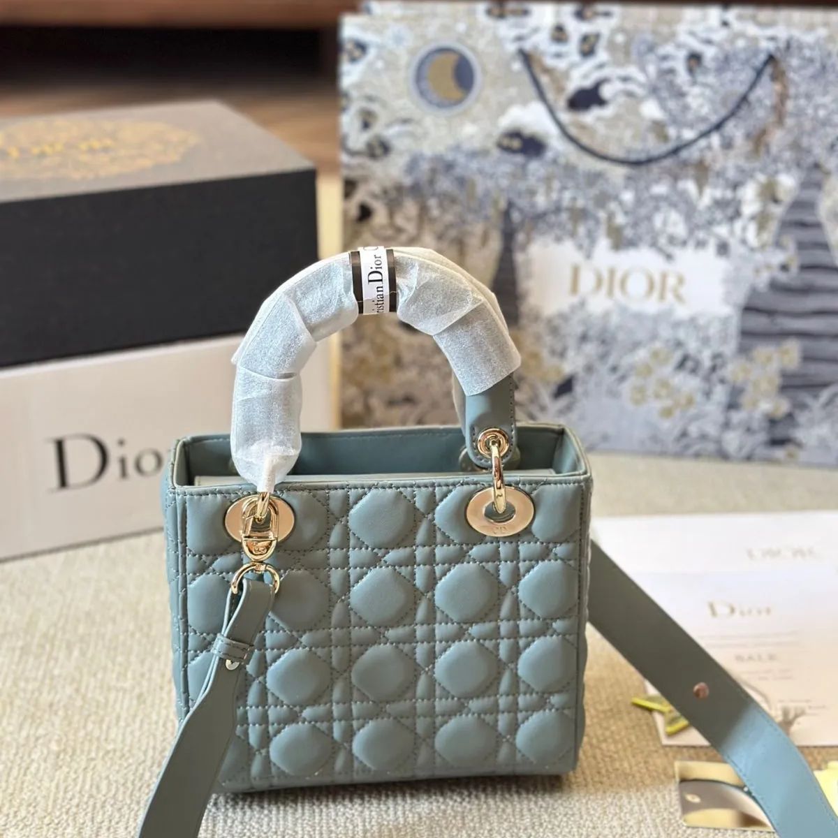 1点モノ DIOR LADY DIOR ハンド ショルダー バック ☆美品☆Dior - Lady - ショルダーバッグ ハンドバッグ｜本日