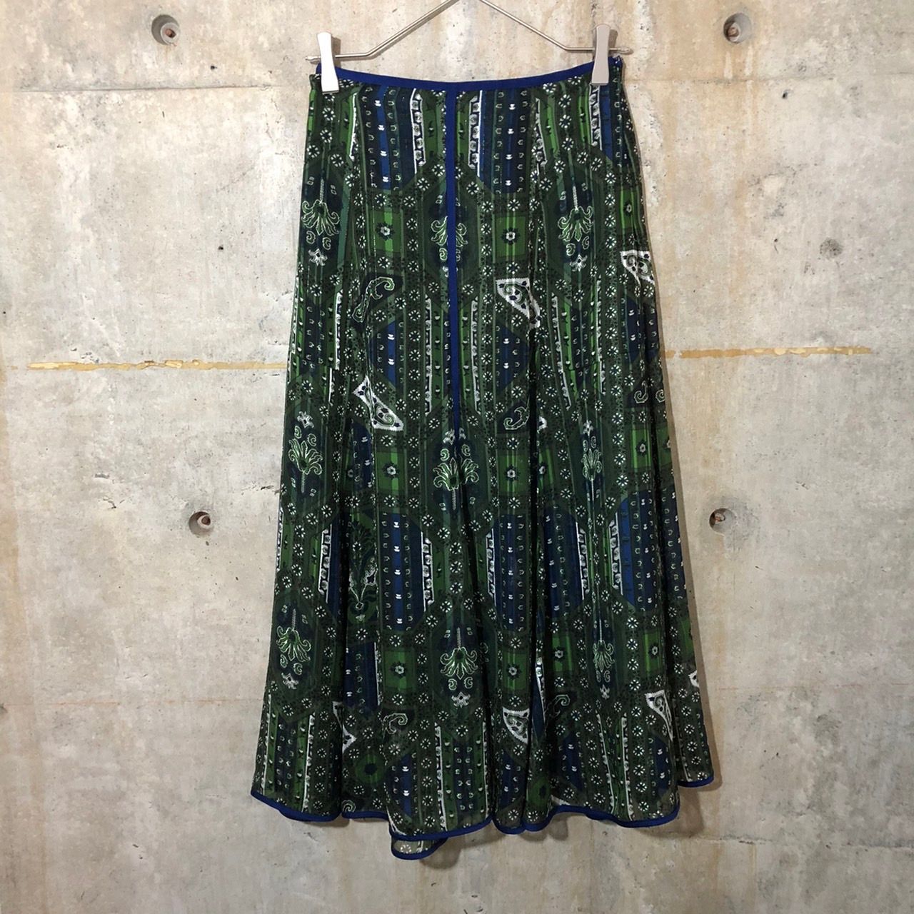 mame kurogouchi(マメクロゴウチ) 20SS/Stained Glass Printed Skirt MM20PF-SK704 1  グリーン - メルカリ