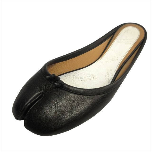 Maison Margiela Tabi バレエ ラムレザー ブラック 37.5 Tabi ballet