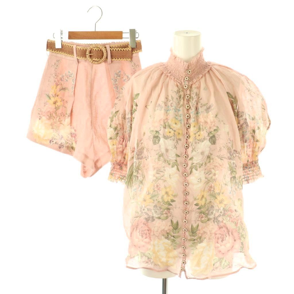 ジマーマン Zimmer mann 花柄リネンショートパンツ ベージュ 【公式通販】