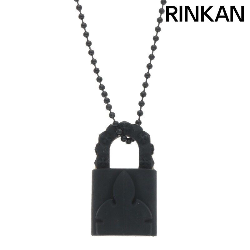 PADLOCK FLERKNEE SLCN クロムハーツ ラバー ネックレス クロムハーツ PADLOCK FLERKNEE SLCN ラバーネックレス メンズ