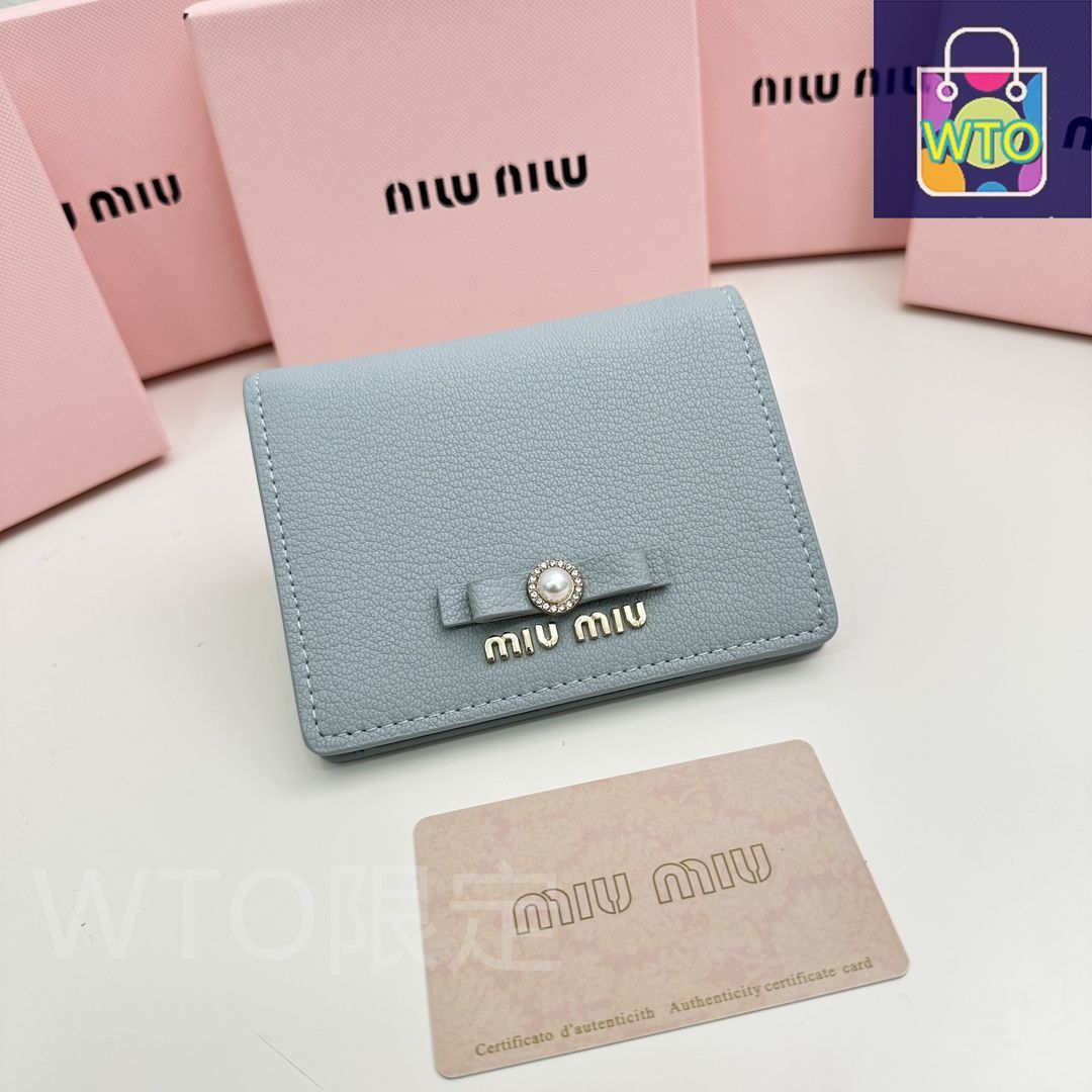 ?miumiu 最新モデル 5236 マルチカードケース ? 3色展開 感あふれるコンパクトデザイン | ♥品 -WT0輸入