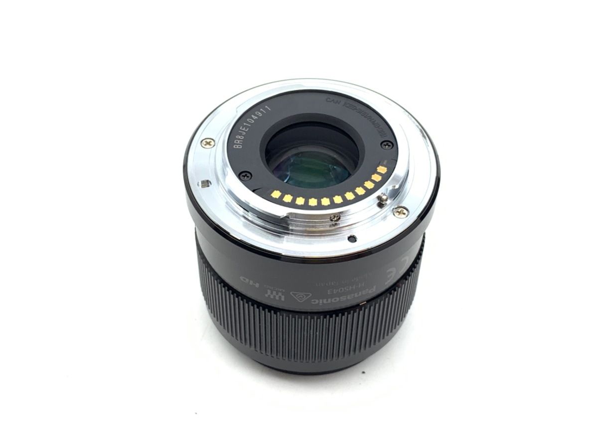 並品 パナソニック LUMIX G 42.5mm F1.7 ASPH. POWER O.I.S. H-HS043-K ブラック