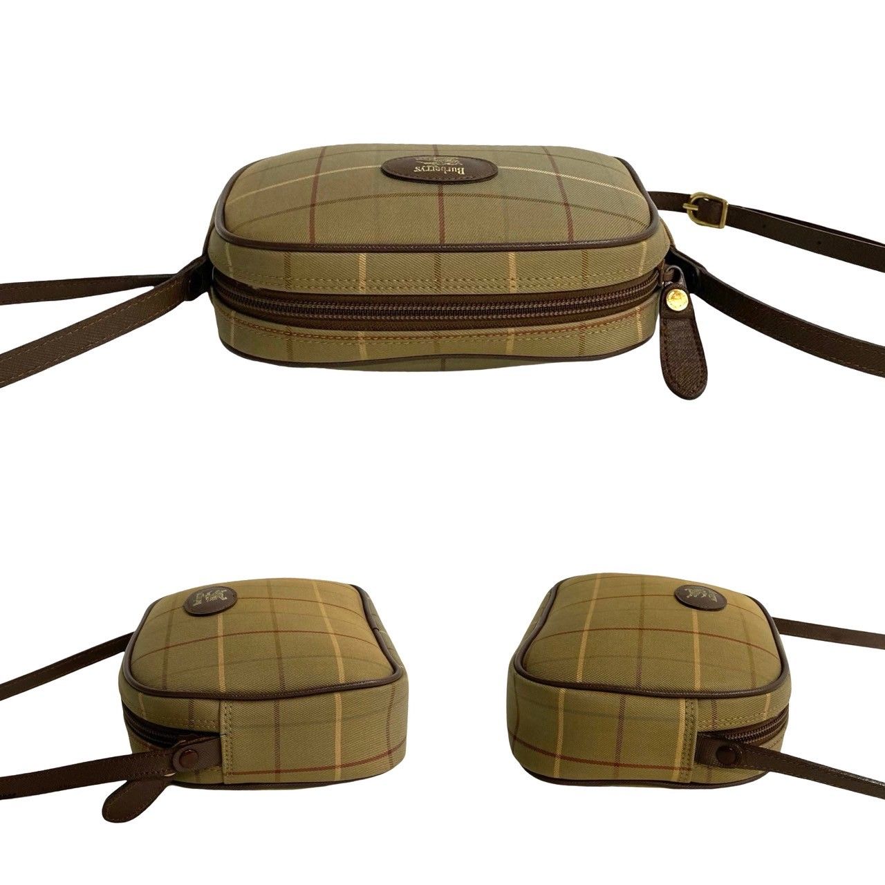 ほぼ未使用 BURBERRY バーバリーズ ヴィンテージ ノバチェック レザー