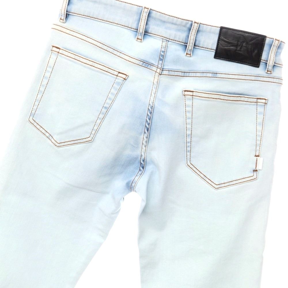 【新品アウトレット】ピーティートリノ デニム PT TORINO DENIM SWING 加工 ストレッチデニムパンツ ジーンズ アイスブルー【サイズ32】【メンズ】