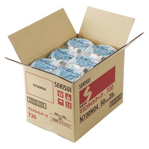 クーポン配布中-スーパー 対象 単品 マスキング用テープ セキスイ マスクライトテープ 乳白 N730N04X30 ●寸法 幅５０ｍｍ×長２５ｍ