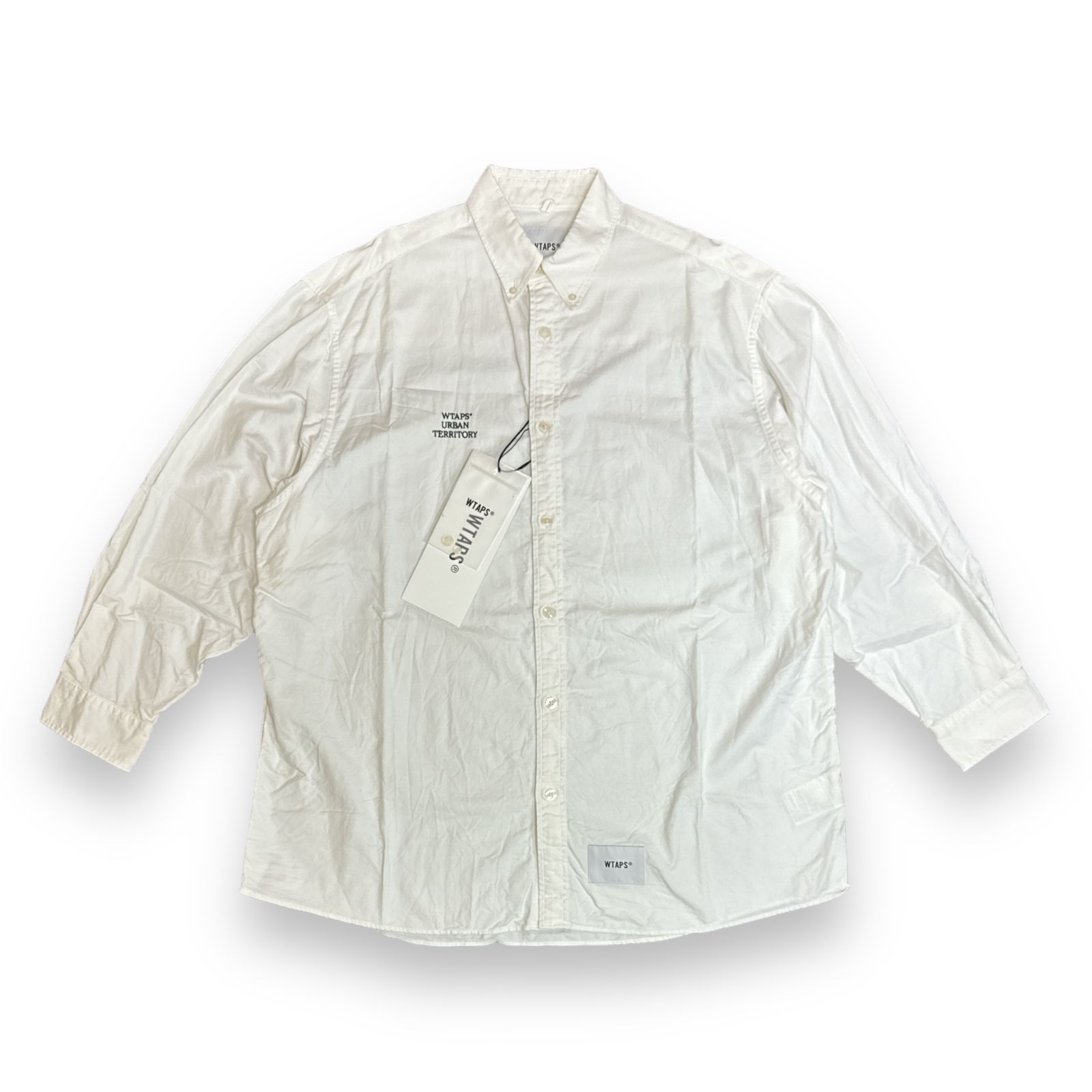 定価24200円 美品 WTAPS 22AW COTTON OXFORD SHIRT コットン