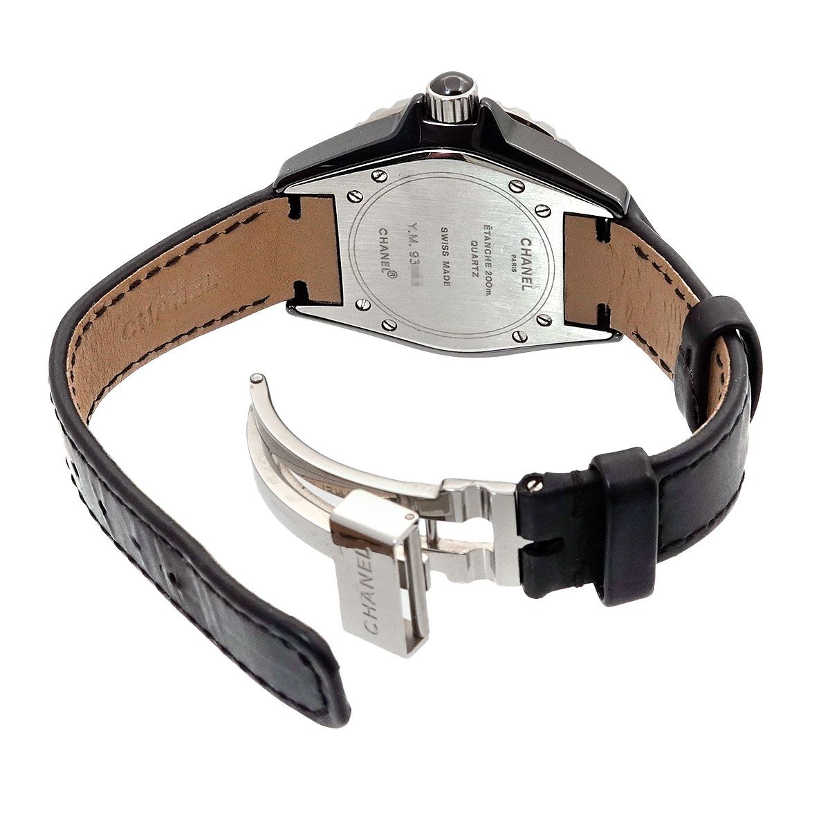 シャネル CHANEL J12 H0680 レディース 腕時計 33mm デイト ブラック  