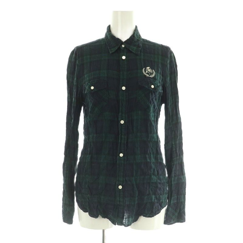 hystericglamour ヒステリックグラマー シャツ 長袖 刺繍入り ヒステリックグラマー 長袖シャツ スーベニアシャツ ブラック