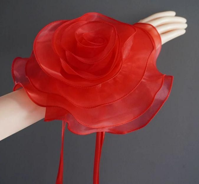 ☆2点目3000円 フリルフロート 花 社交ダンス モダンダンス