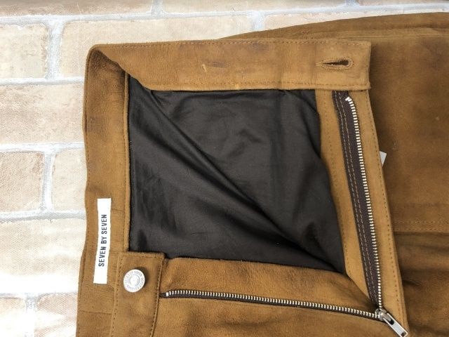 【中古】 SEVEN BY SEVEN セブンバイセブン W POCKET SUEDE LEATHER SHORT PANTS 800-4140009 ブラウン L 111386394