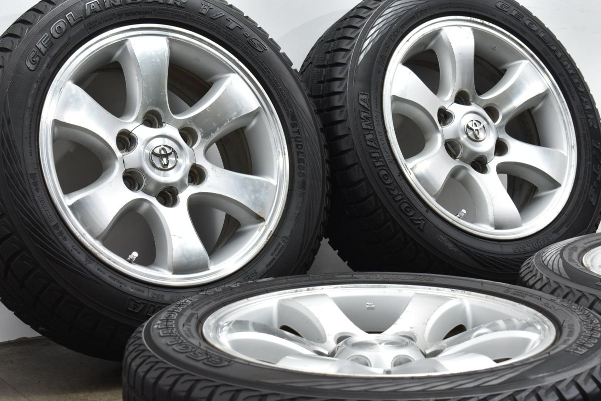 ハイエース流用サイズ】トヨタ 120 プラド 純正 17in 7.5JJ +30 PCD139 