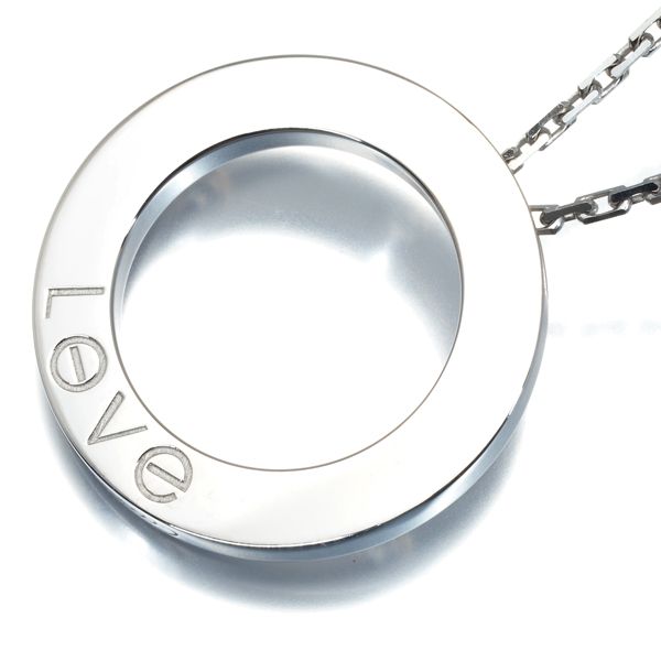 カルティエ ラブネックレス ダイヤ ダイヤモンド サークル 6P K18WG  