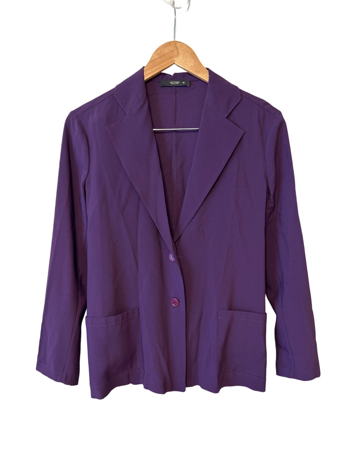 ETRO - エトロ ETRO テーラードジャケット レディース 42 ETRO エトロ ジャケット 未使用品 サイズ42 ブルー レディース