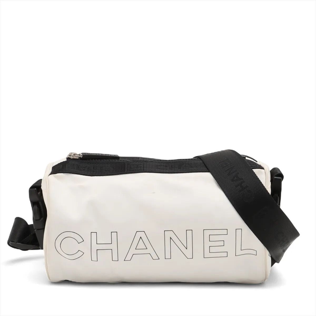 シャネル ギャランティ|シリアルシール付 スポーツライン ナイロン ラバー ショルダーバッグ 斜め掛け レディース MMM CW51-6