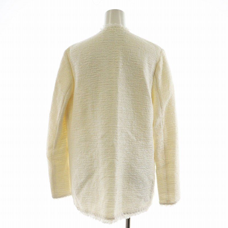ERMANNO SCERVINO ノーカラーコート ナイロン ニット袖 イタリア エルマノシェルビーノ ERMANNO SCERVINO ノーカラージャケット