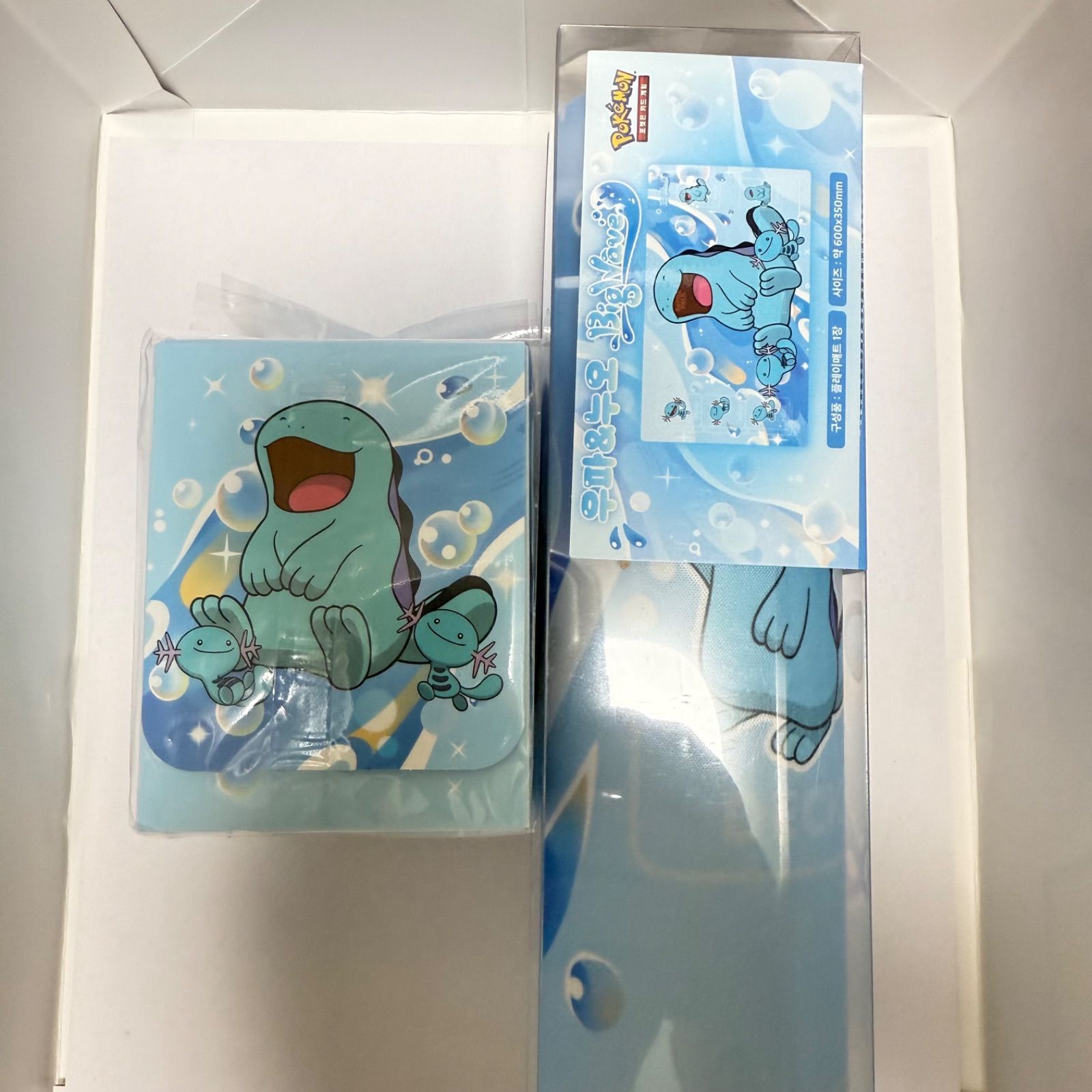 【韓国限定】ウパー&ヌオーBig Waveプレイマット デッキケース2点セット 韓国限定】ウパー&ヌオーBig Waveプレイマット デッキケース2点セット