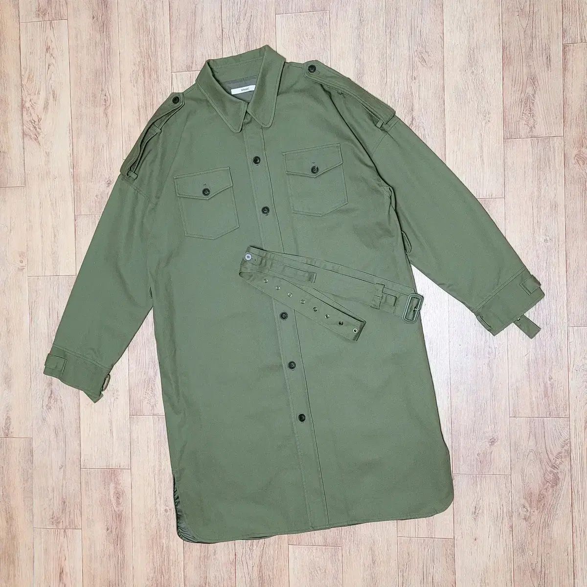 ノアン NOHANT オーバーサイズ シャツ トレンチコート 95-100