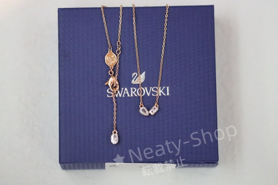 💗新品💗Swarovski  ファッショローズゴールド鎖骨ネックレス