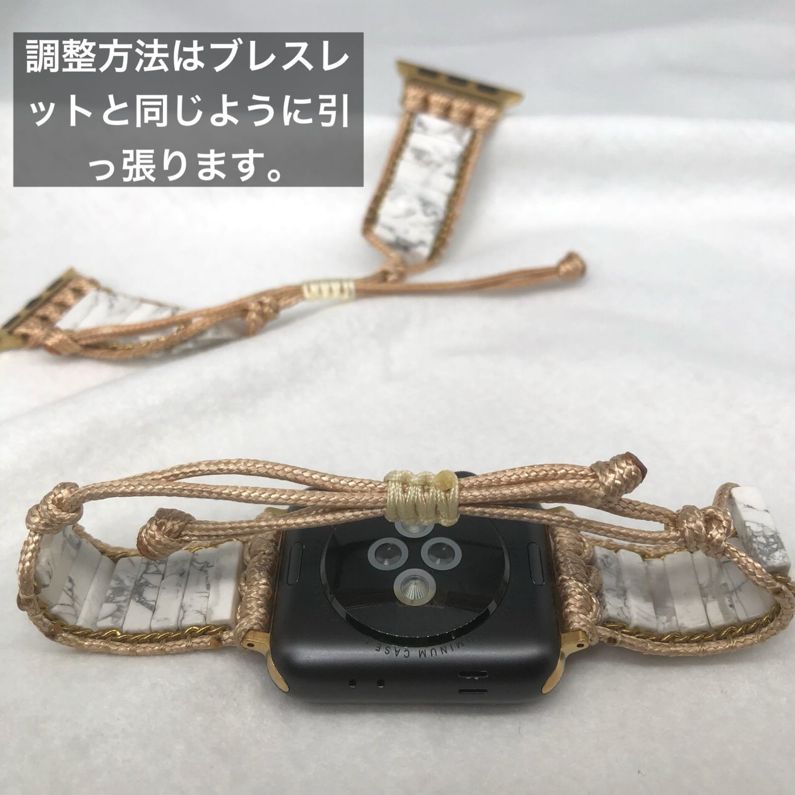 GimelZayin 天然石 アップルウォッチ ステンレス エスニック　ターコイズ ハンドメイド　カバー　ケース   メンズ レディース 38mm 40mm 41mm 42mm 44mm 45mm Apple Watch バンド