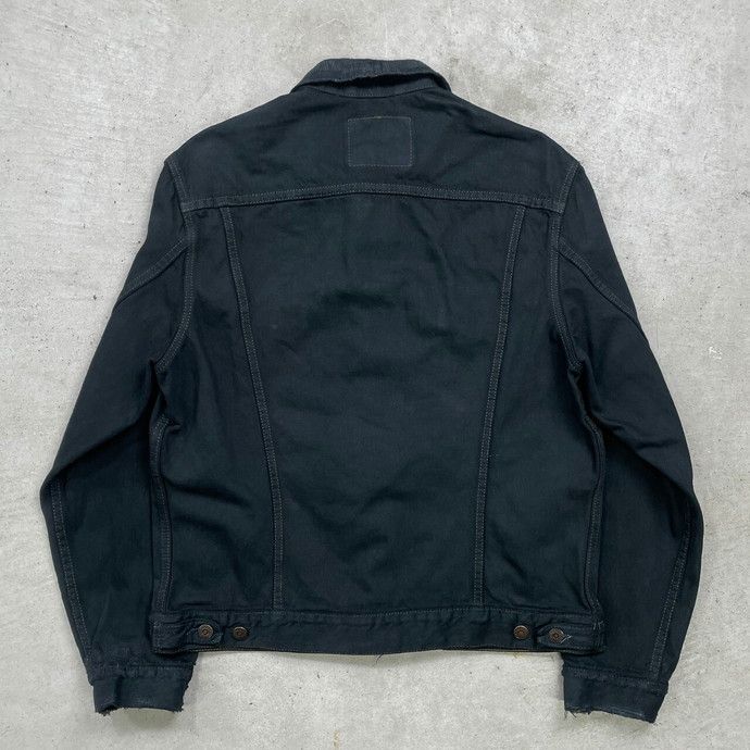 70503-02 XL ユーロリーバイス ブラックデニムジャケット ユーロ リーバイス Euro Levi's 90's 70503 02 先染め ブラック